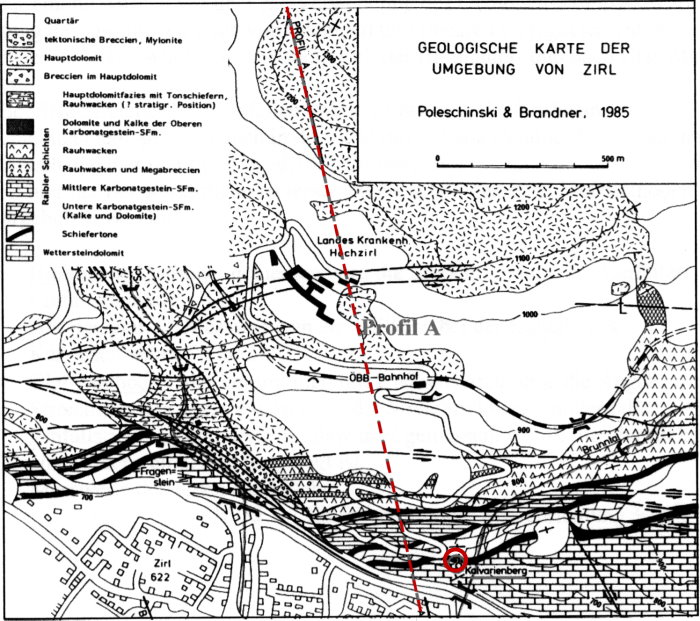 Geologische Karte Zirl